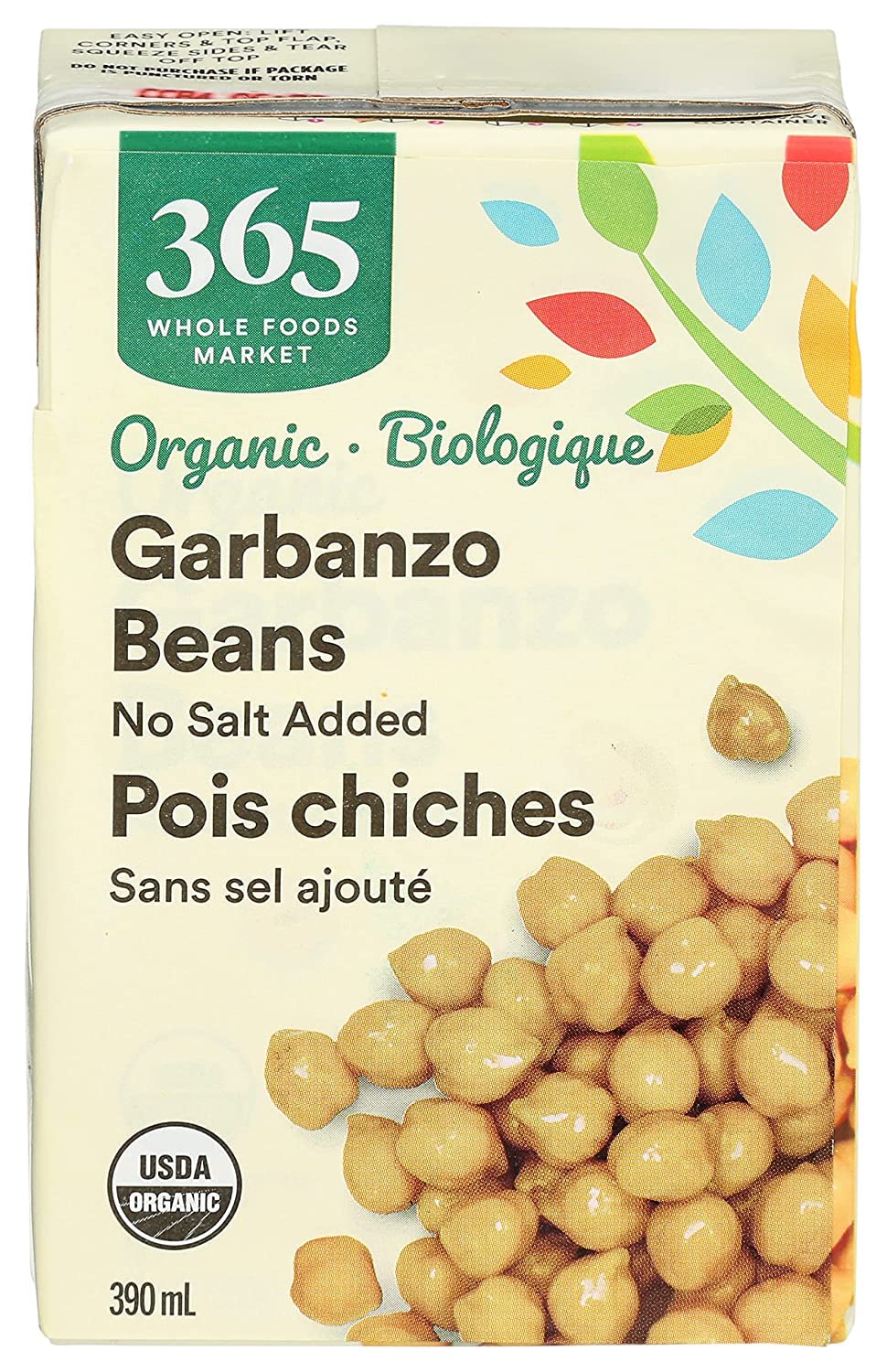 365 by Whole Foods Market, Beans Garbanzo No Salt Added