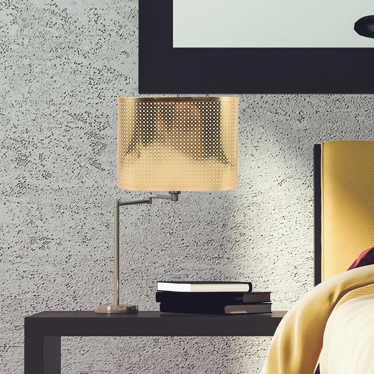 Oval Fabric Lamp Shade 9.84X7.08X5.11 Inch Table Lamp Cover for Desk and Floor Lamps Soft Natural Light for Bedroom Living Room Office