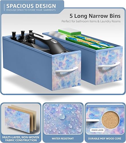 Miniatura 100 de Sorbus Torre estrecha con 4 cajones – Almacenamiento vertical para dormitorio, baño, lavandería, armarios y más, marco de acero, parte superior de