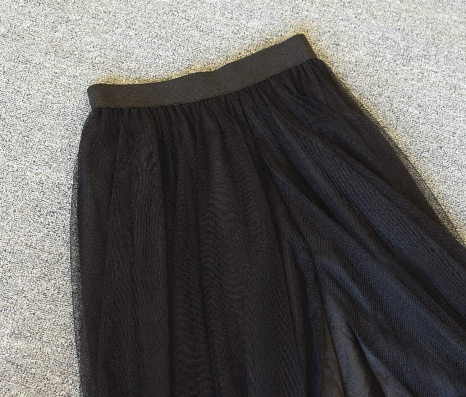 EllieHouse Adult Split Long Floor Prom Party Evening Tulle Skirt P61