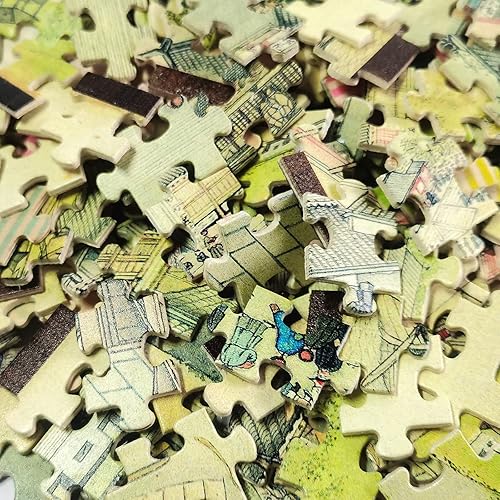 Miniatura 6 de Bristlegrass Rompecabezas de madera de 500 piezas de pinturas famosas de Van Gogh, camino con ciprés y estrella, regalos de arte, coleccionables,