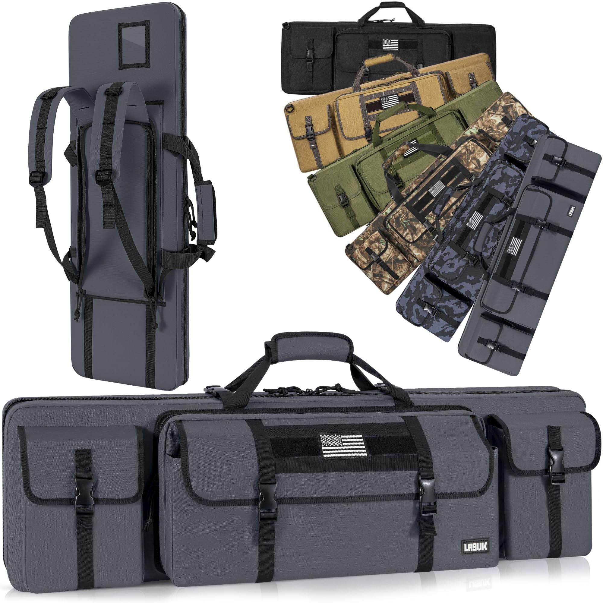 Double Rifle Case Soft Gun Bag 26/28/32/36/42/46/48/51/55"