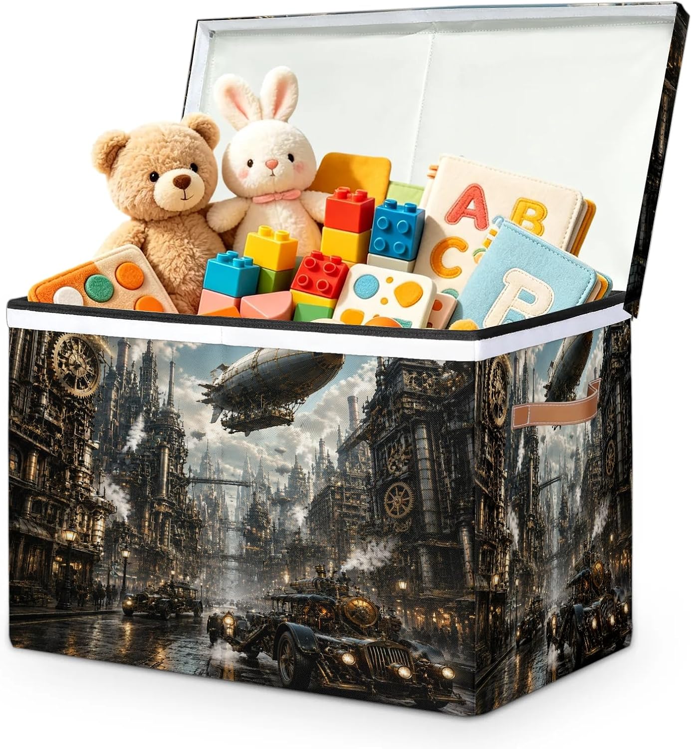 Funny Future Citys Large Toys Storage Box with Lid