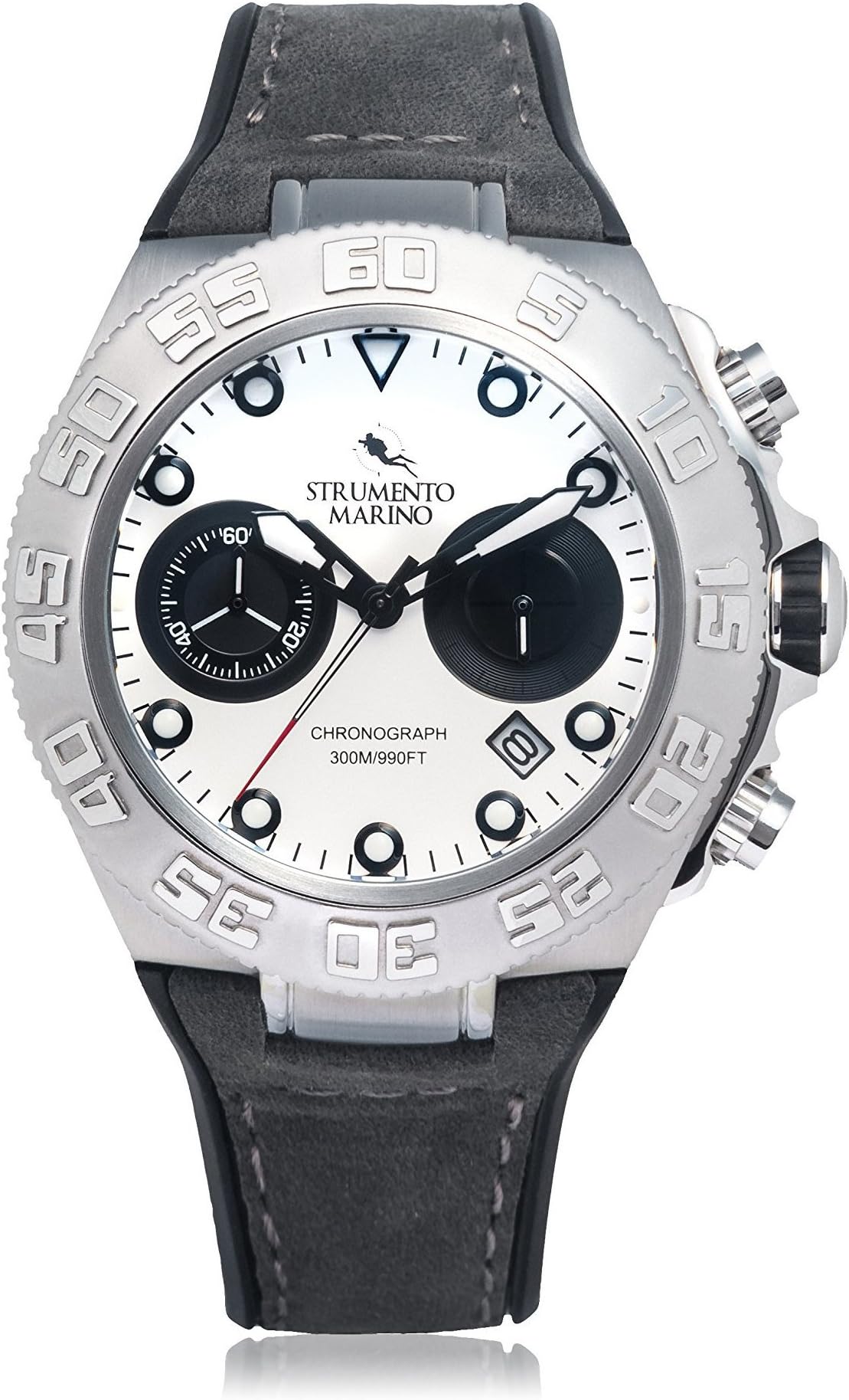 Strumento Marino Men's Black/White SM111L/SS/BN/NR Watch