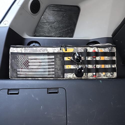 Miniatura 4 de Organizador de maletero de automóvil compatible con Toyota FJ Cruiser 2007-2021, organizador de bolsas de automóvil, caja de almacenamiento para