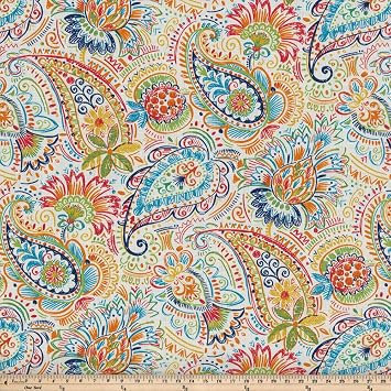 Pillow Perfect Paisley Indoor/Outdoor Chairpad with Ties, Tufted, Weather, and Fade Resistant, 17 x 17.5, Blue/Green Gilford, 2 Count