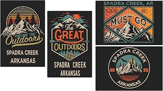R and R Imports Spadra Creek Arkansas Souvenir 2x3 Inch Fridge Magnet The Great Outdoors Design 4-Pack