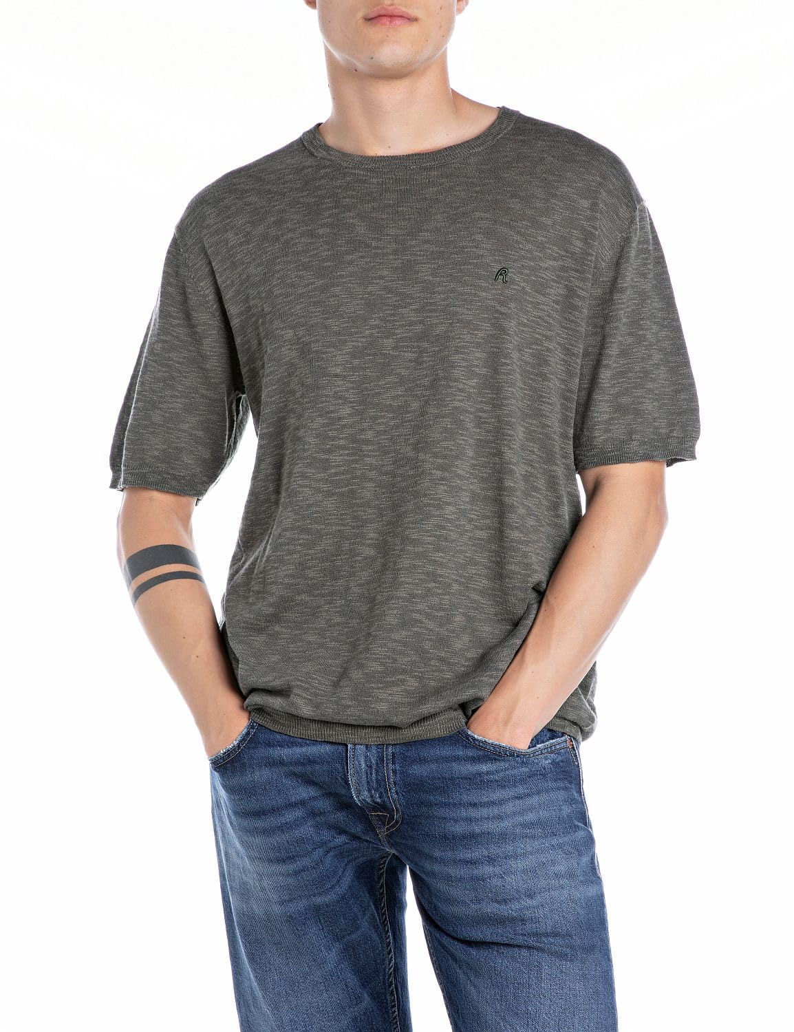 Replay Men's Jumper, 810 Pistachio, XL