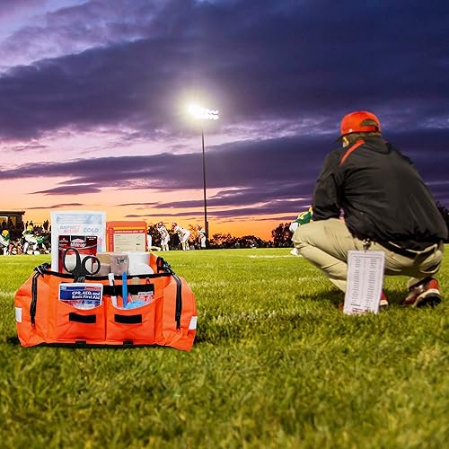 Miniatura 7 de Kit de primeros auxilios bolsa deportiva naranja completa 277 pieza