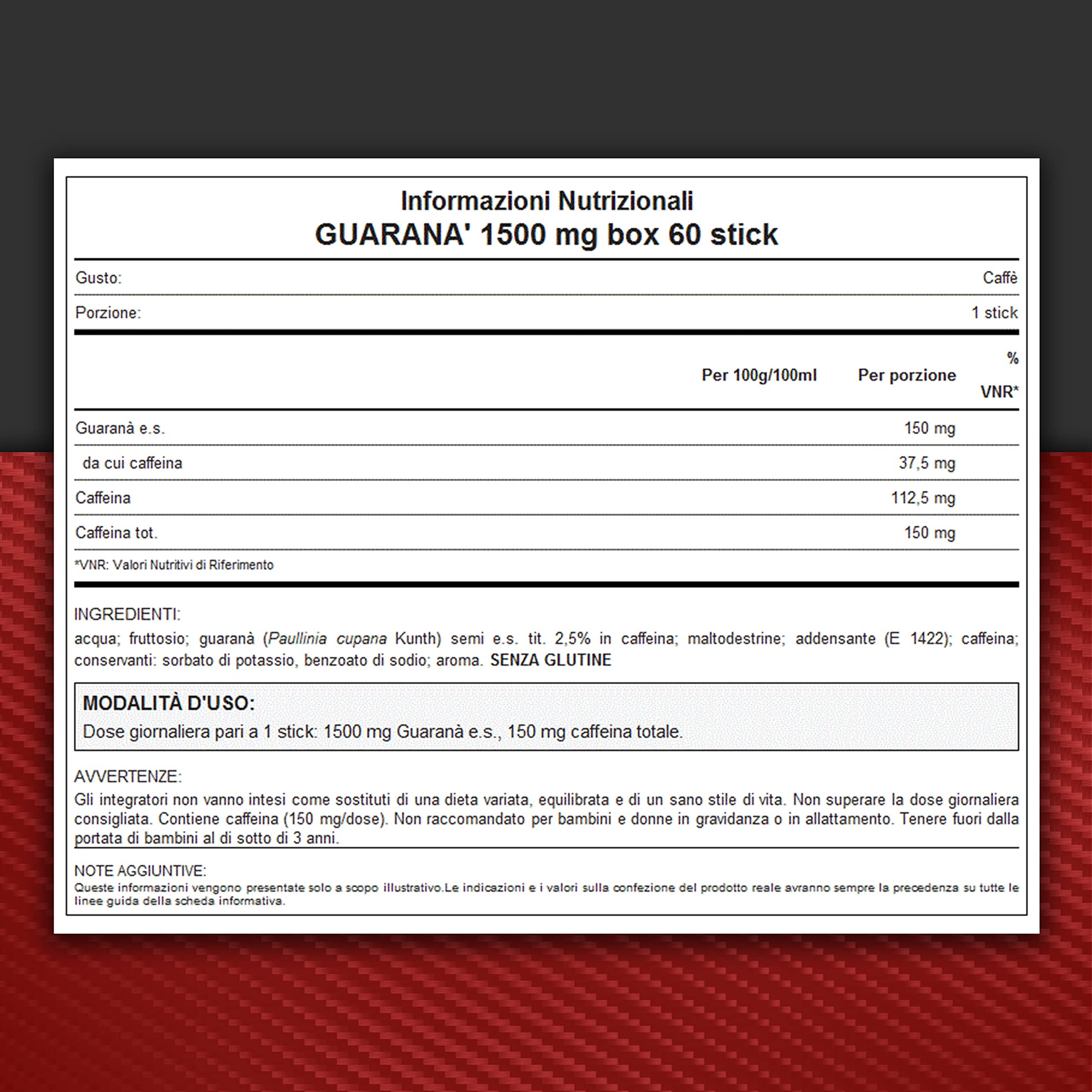 WHY SPORT GUARANÀ 1500 MG - Integratore Alimentare a Base di Guaranà e Caffeina - Gusto Caffè - 60 Sticks da 10 ml ciascuno