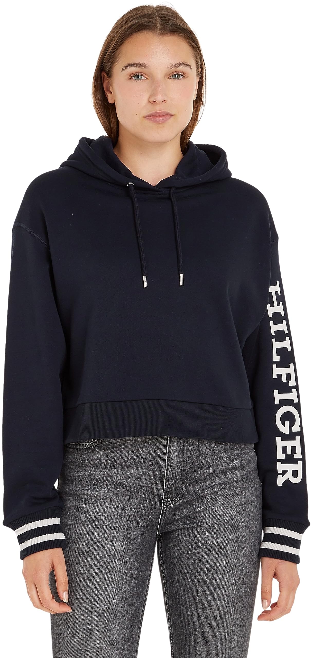 Tommy Hilfiger Women's Hoodie, Blue (Desert Sky), XL