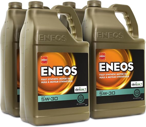 ENEOS 5W-30 Fully Synthetic Motor Oil, API SQ, dexos1 Gen3, 4x5 Qt