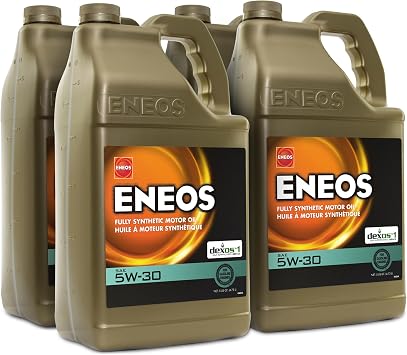 ENEOS 5W-30 Fully Synthetic Motor Oil, API SQ, dexos1 Gen3, 4x5 Qt