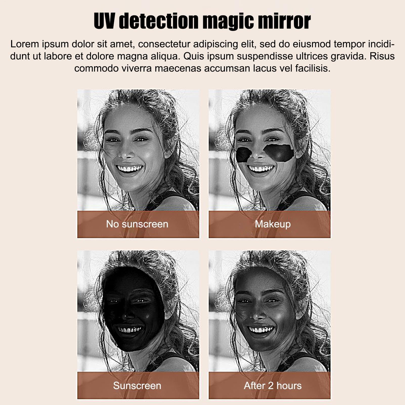 Specchio a Luce UV Pieghevole A 2 Lati Con Ingrandimento 2X E Illuminazione | Specchietto per il Trucco Portatile Pieghevole Funzionale da Viaggio Specchio 2X Portatile Smart Con L