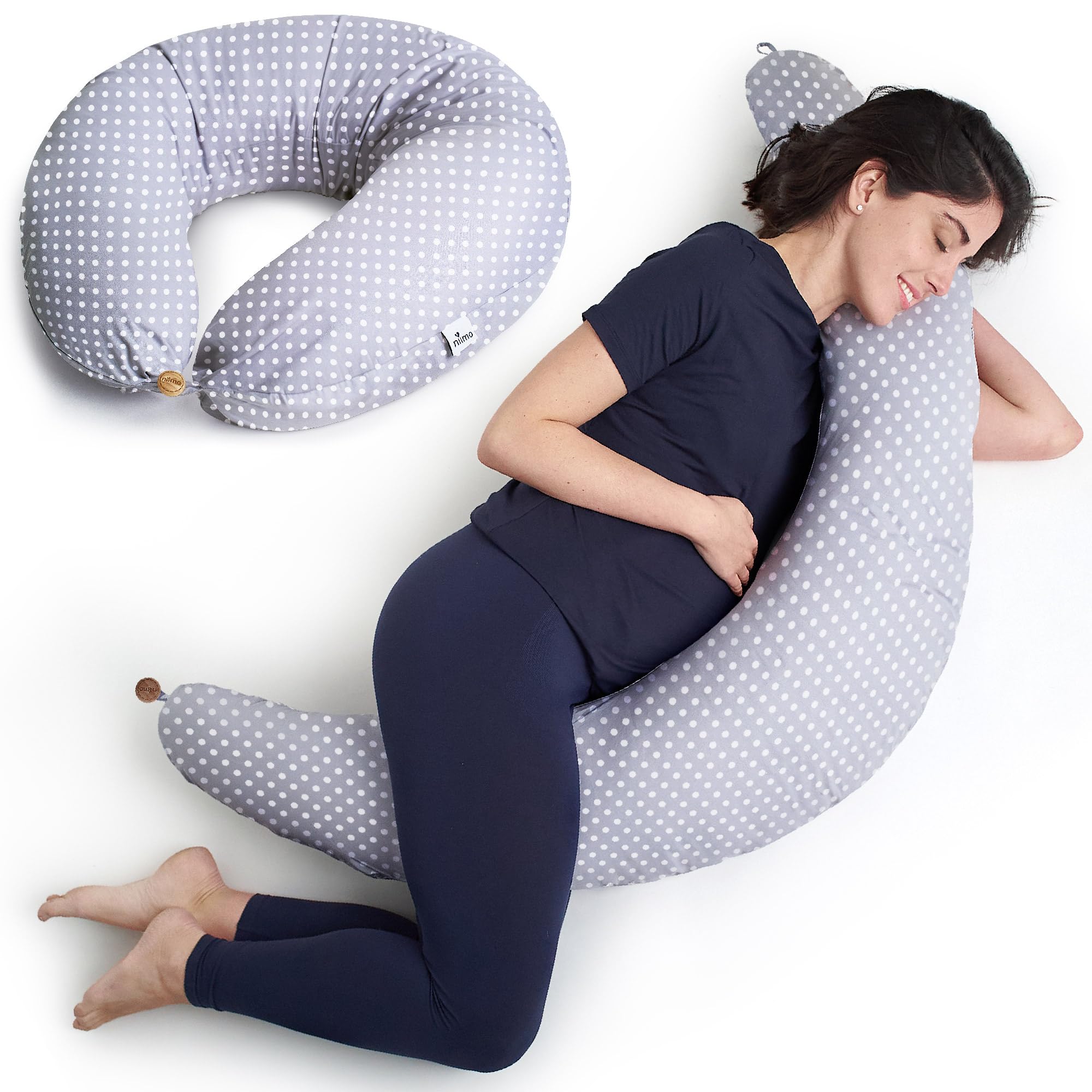 Niimo Nursing Pillow - Oeko-TEX® Standard 100, Ergonomic Baby Support Pillow, Machine-Washable Baby Feeding Pillow, Multifunctional Feeding Pillows for Breastfeeding & Bottle-feeding, 100% Cotton — view 15