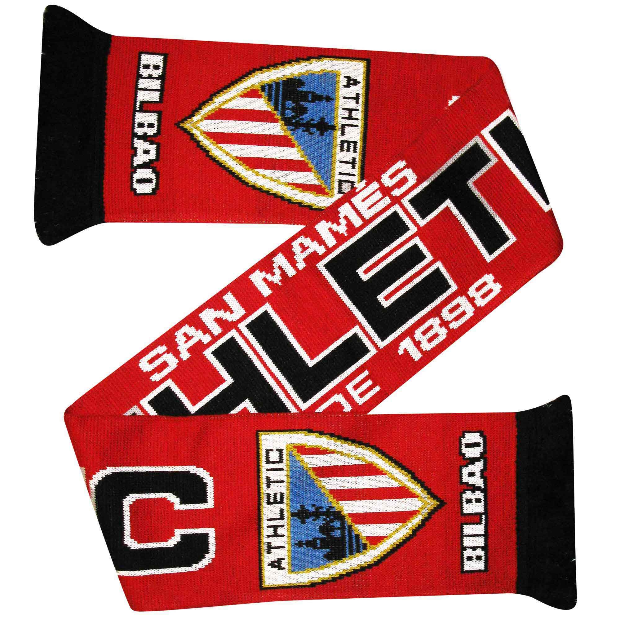 Athletic Bilbao Men's Multi (La Liga Football Crest Scarf (100% Acrylic)