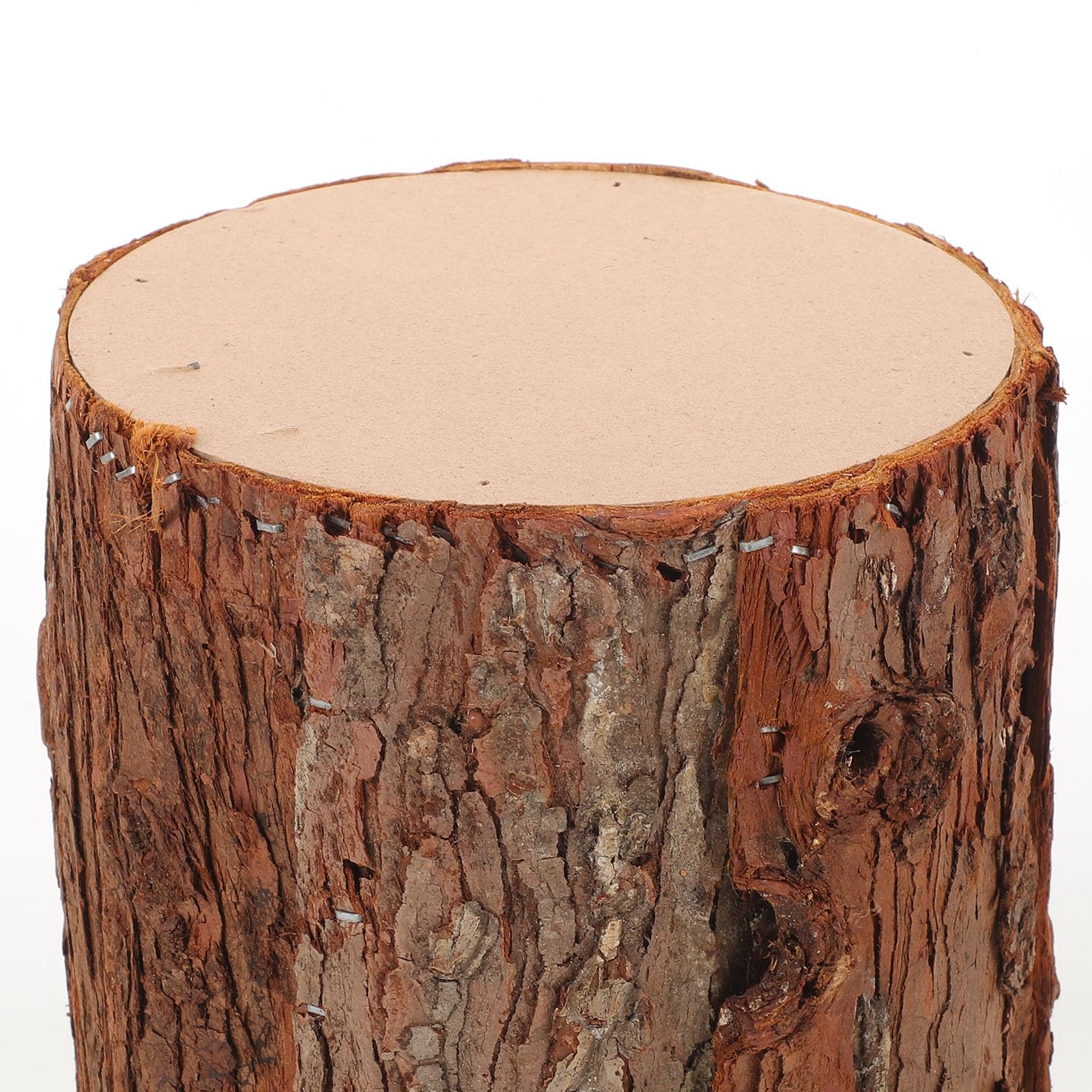 Kisangel 2 pezzi di ceppi d'albero artificiali in legno: ceppi d'albero artificiali in finto legno per centrotavola, decorazioni da tavola, portacandele, decorazioni per la casa e per