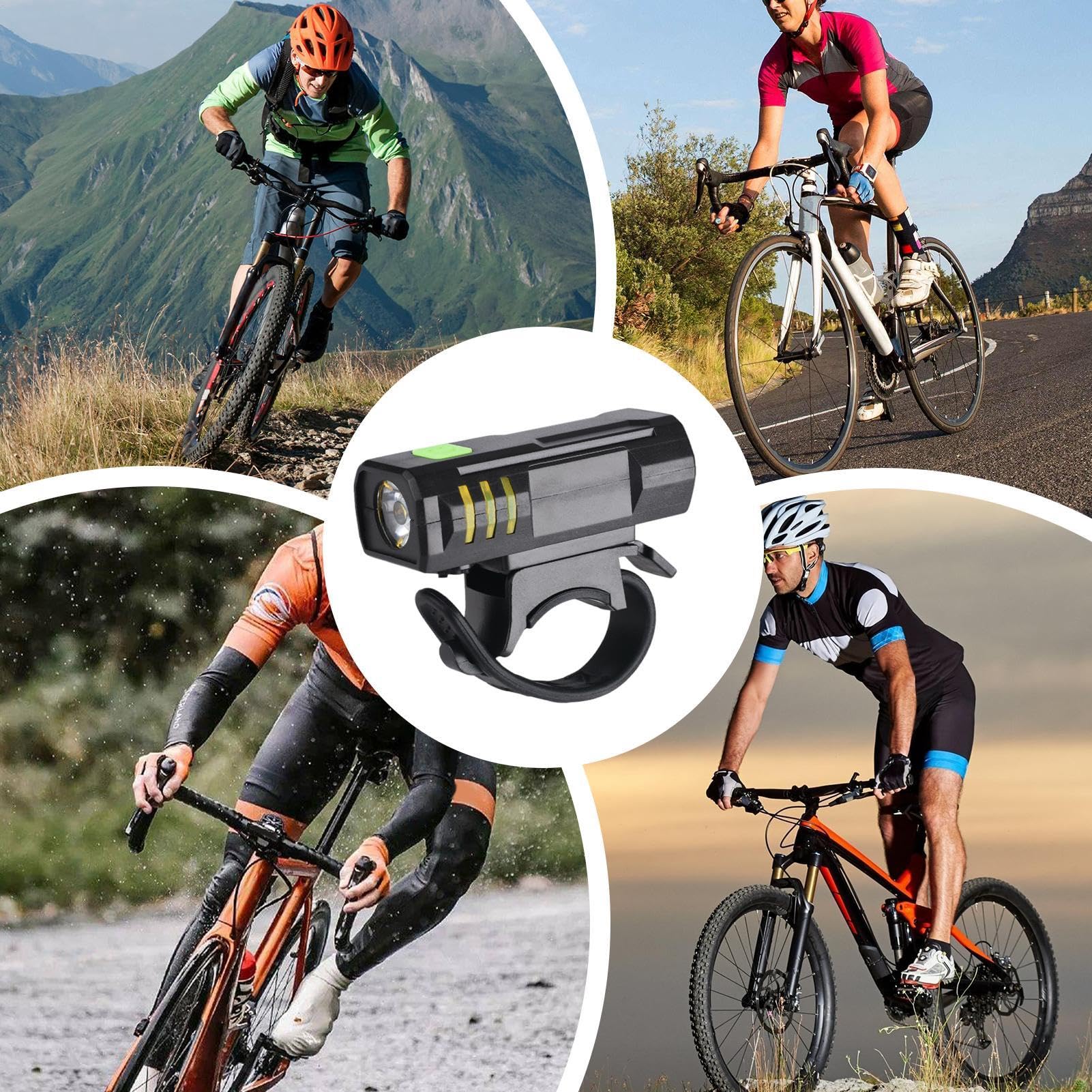 Cycles Lights - Led Bicycles Headlight, Rear Light Combo | Rechargeable And Waterproof Bikes Lights Night Cycling, High Visibility Durables For Roads Mountains And Commuting Riders Outdoor Accessories