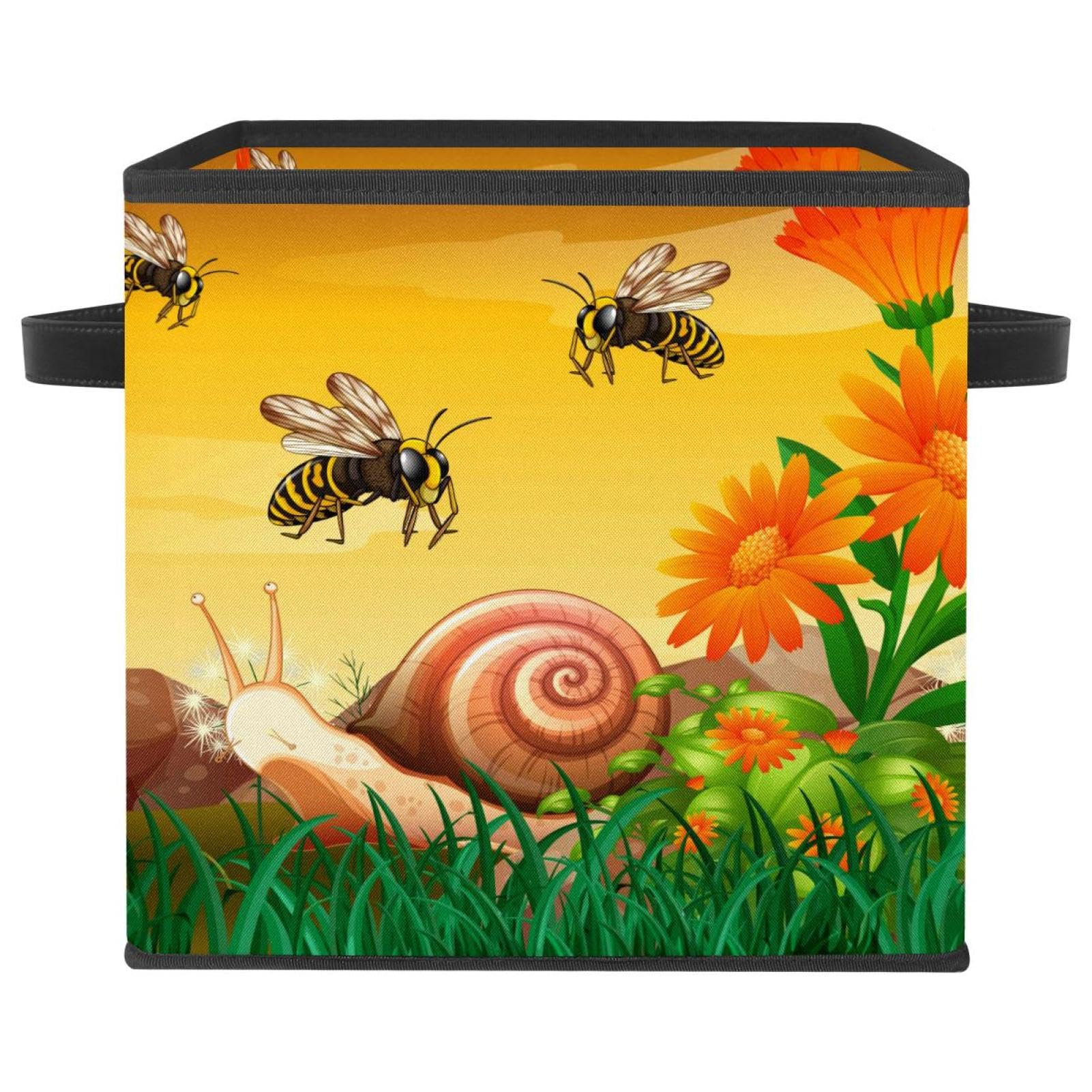 Organiseur en tissu motif abeille pour la chambre et le placard