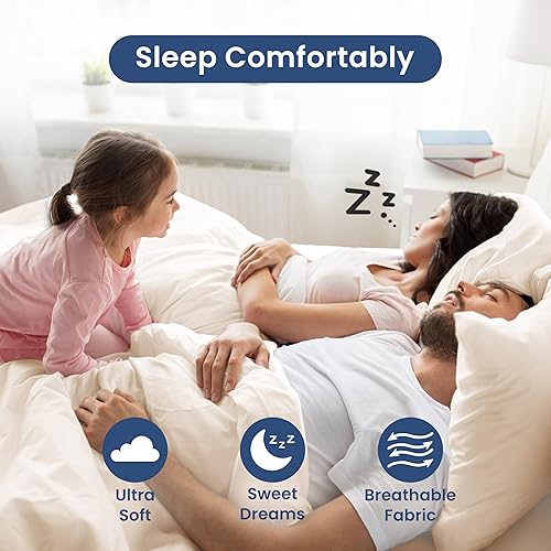 Miniatura 5 de Sábanas de 3 piezas tamaño individual XL  Lista de verificación para universidad y dormitorio  Sábanas ligeras, suaves y transpirables  Mezcla rica