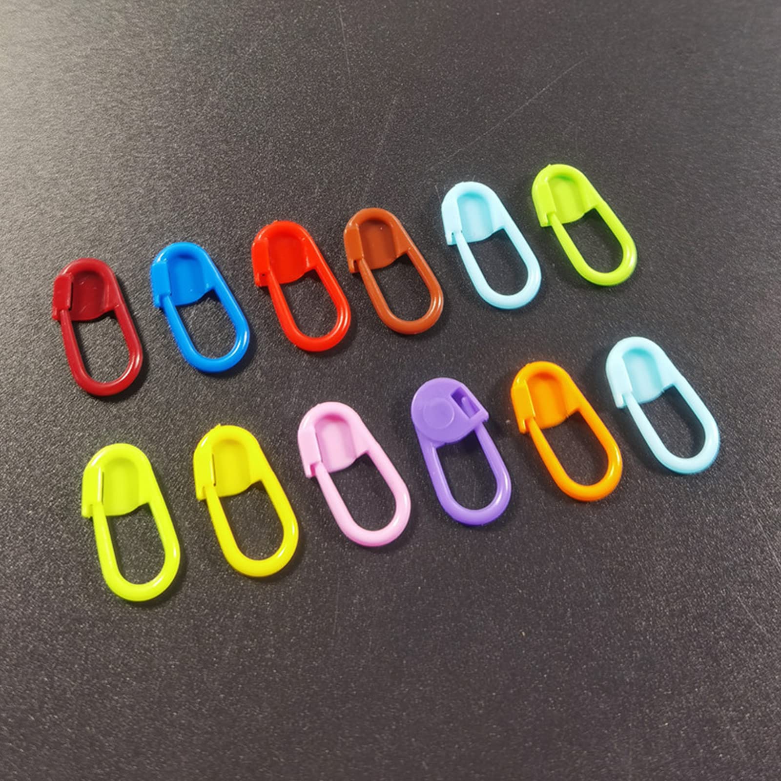 50 Segnapunti Metallici A Forma Di Zucca Per Maglia E Uncinetto – Spille Di Sicurezza Colorate Per Progetti Fai Da Te - 4