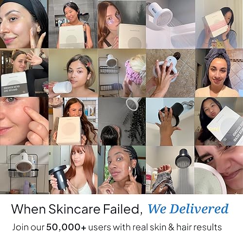 Miniatura 6 de SecondShower - Cabezal de ducha filtrado, clínicamente probado para la salud de la piel, certificado NSF, alta presión de grado SPA, filtración