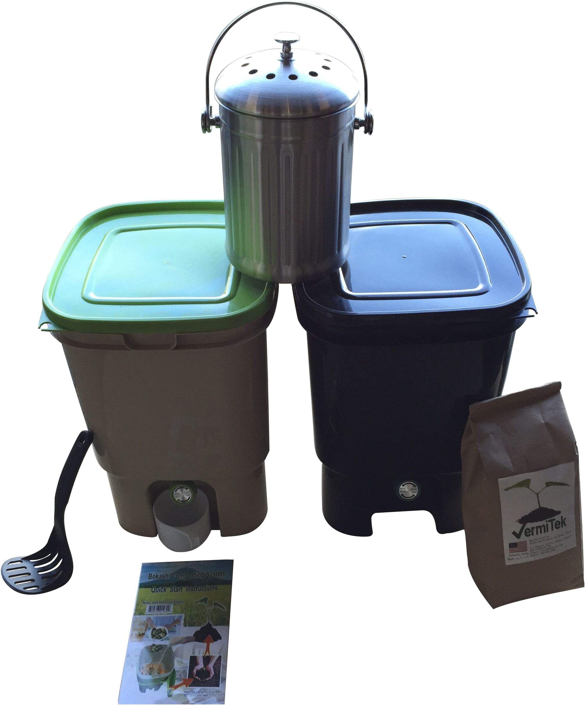 Bokashi Compost Kit Twin Pack Deluxe Model