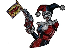 C&D Visionary Application DC Comics Batman Harley Quinn Joker Pow Patch, 3"