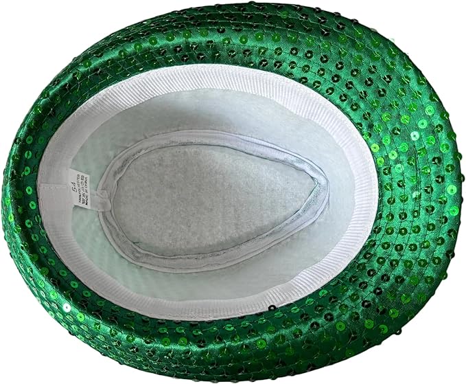 Sombrero Fedora Brillante Años 70 para Adultos Disfraz Halloween Fiesta miniatura 6