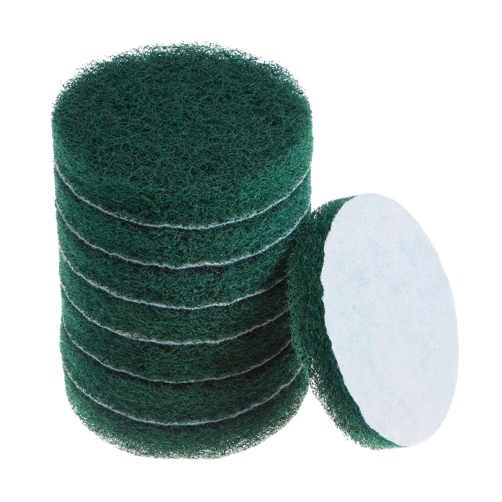 HARFINGTON 8pcs Drill Power Brush 4 Inch Tile Scrubber Scouring Pads 150-240 Grit for Bathroom Kitchen Household Cleaning