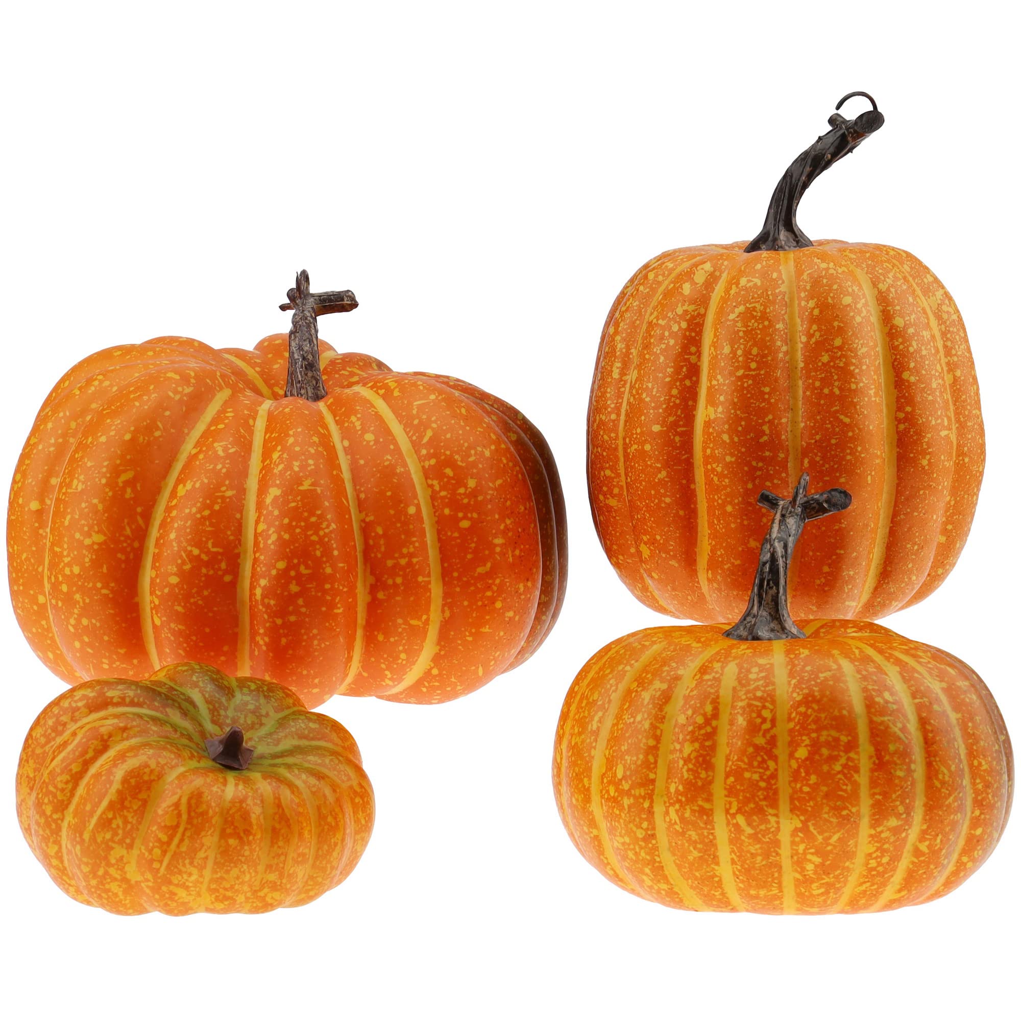 Gresorth 4 PCS Fake Pumpkins Artificial Vegetable Fall Autumn Halloween Christmas Decoration