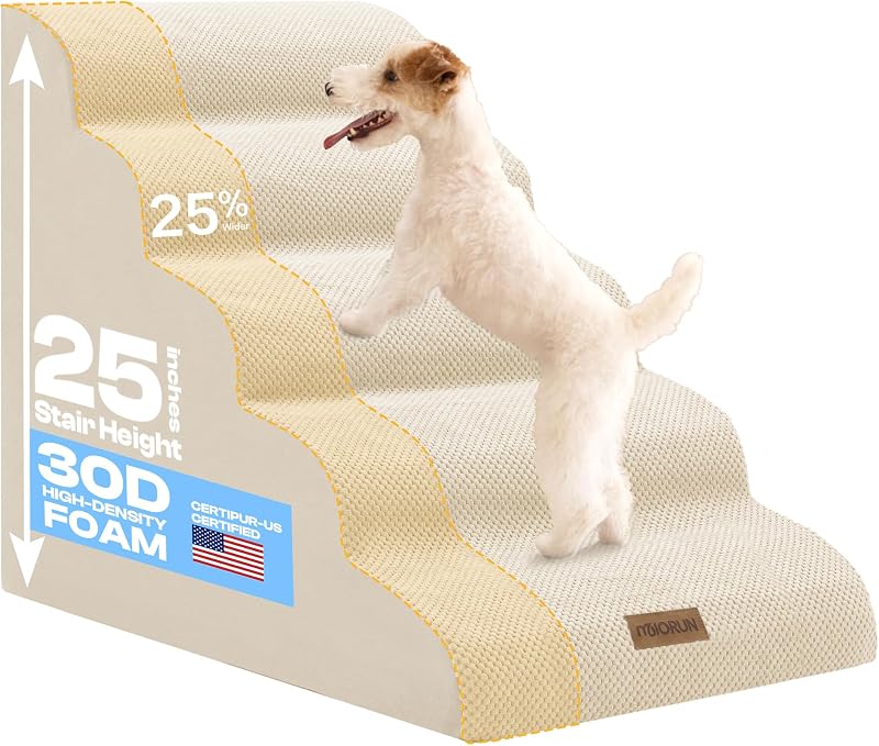 Escada Extra Larga para Cães Miorun em Espuma de Alta Densidade, 80 lb, WB