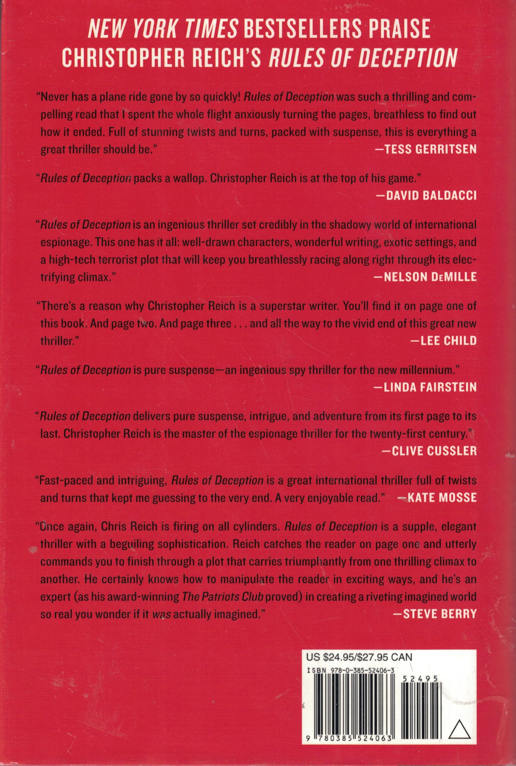 Rules of Deception [Hardcover] Reich, Christopher - PT01