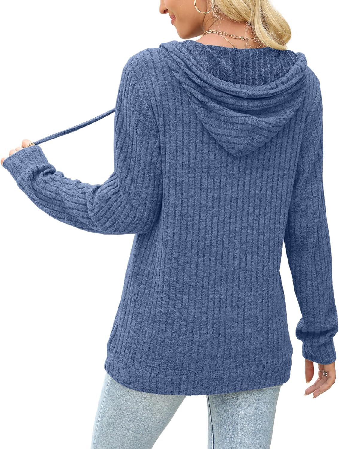 JomeDesign Womens Sweaters Fall Long Sleeve Hoodie Laides Sweatshirts Loose Casual Fashion Clothes S-2XL - Image 4