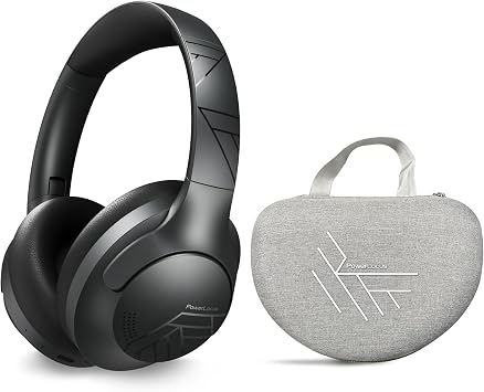 PowerLocus P3 Bluetooth Headphones Over Ear, 4 EQ Modes, Foldable x Premium Fabric Carry Case