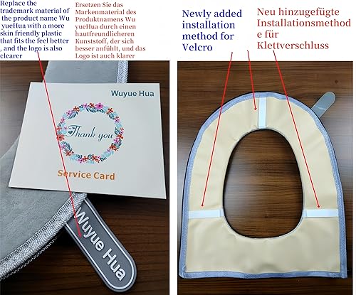 Miniatura 7 de 2 fundas de asiento de inodoro más gruesas y suaves con asa, para tapa de inodoro, suaves, gruesas, lavables, se adaptan a todos los asientos de