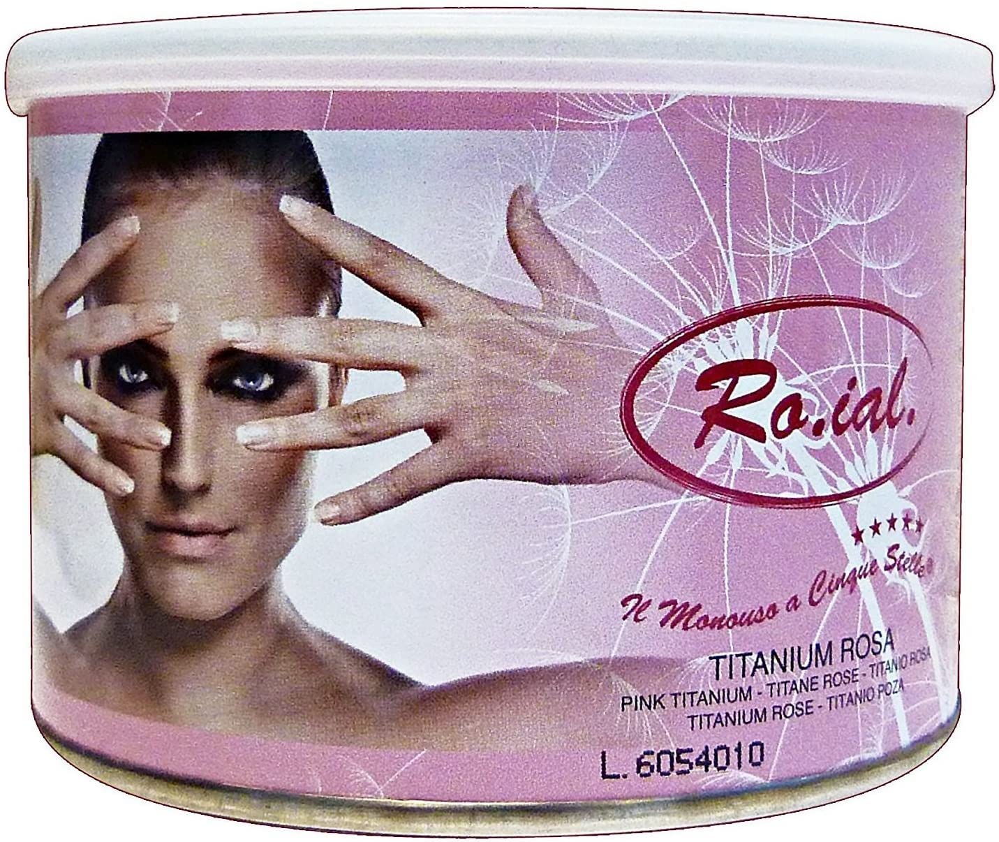 Ro.Ial Cera Barattolo Titanio Rosa - Pacco da 24 x 1200 gr