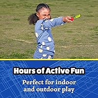 Vista 3 de Stomp Rocket The Original Squeeze Rocket, 10 cohetes, lanzacohetes de espuma suave, regalo STEM para niños y niñas, a partir de 4 años, divertidos