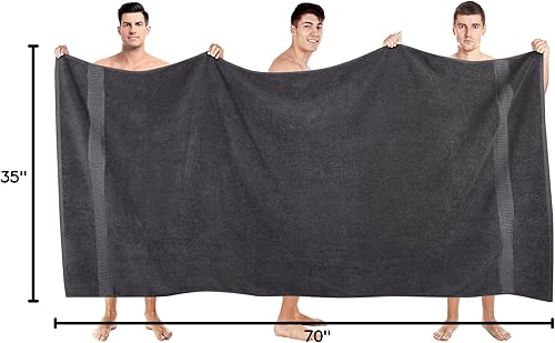 Vista 147 de Utopia Towels - Toalla de baño gigante, 2 unidades, 17.69 oz/yd2 (600 gsm), 100% algodón hilado en anillo, altamente absorbentes y de secado rápido