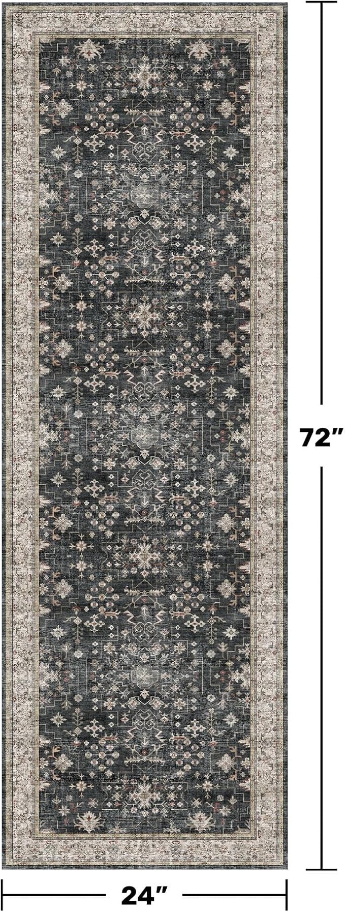 Tapete Boho Lavable 2x6 para Pasillo Cocina miniatura 2