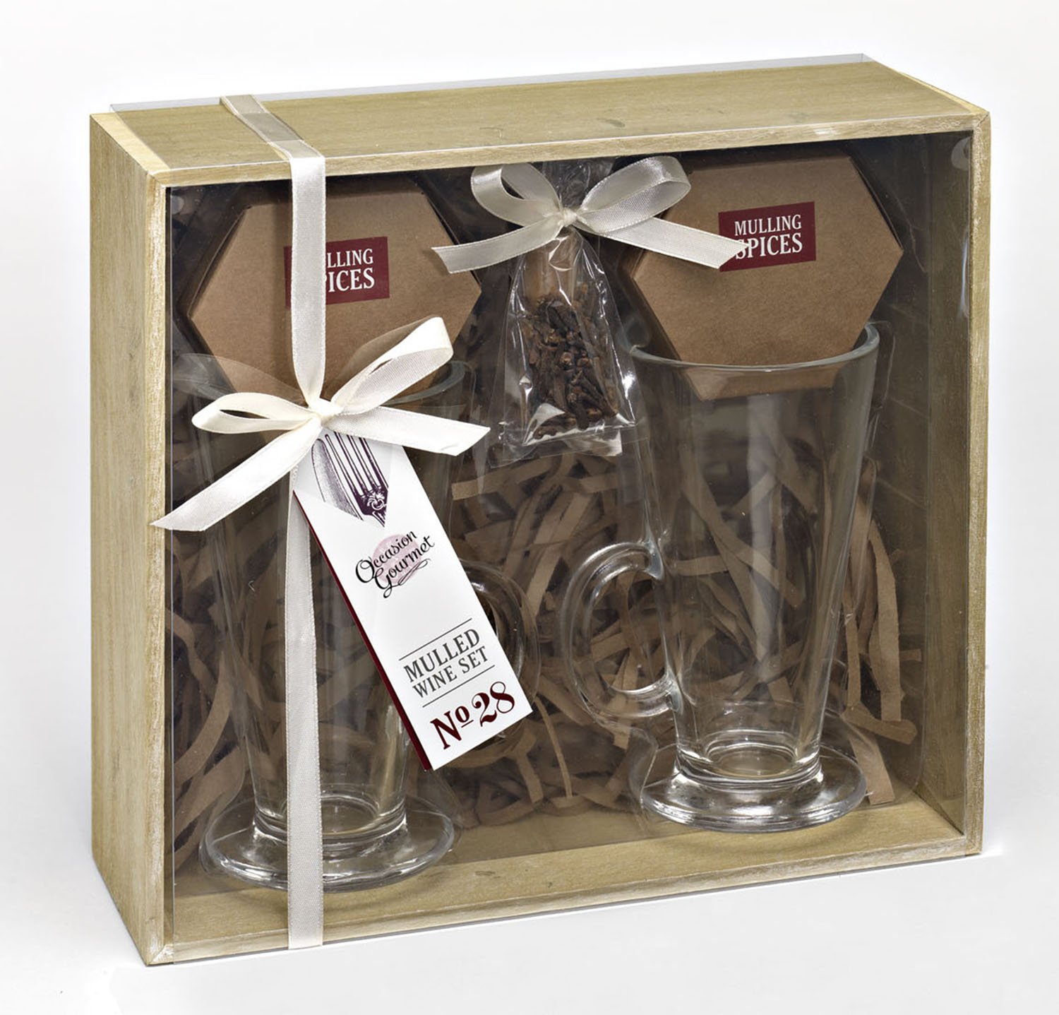 Buy Gourmet Mulled Wine Gift Set for Two with Spices in Wooden Gift Box