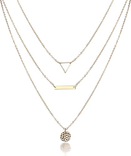 Miniatura 6 de 61012 unidades de collar de gargantilla en capas múltiples para adolescentes collar con dije en Y dorado para mujer gargantillas doradas y plateadas