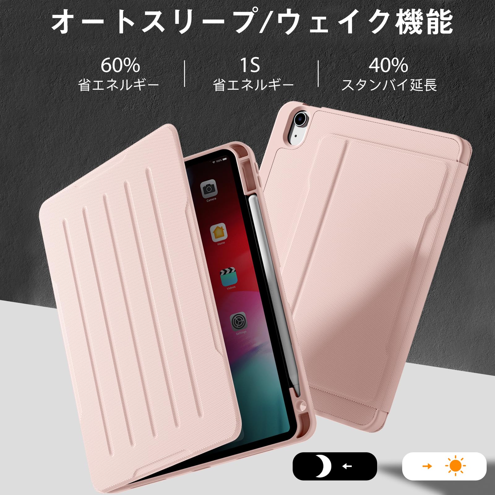Amazon.co.jp: Maledan 対応iPad air 11インチ ケース 2024 四段階角度