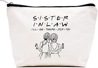 Travel Pouch Makeup Bag Gift for Sister in Law,Cosmetic Bag for Bonus Sister,Friends TV Show ,Unbiological Sister Gift,Birthday Valentines Day Wedding Christmas Graduation Gift,I'll Be There For You
