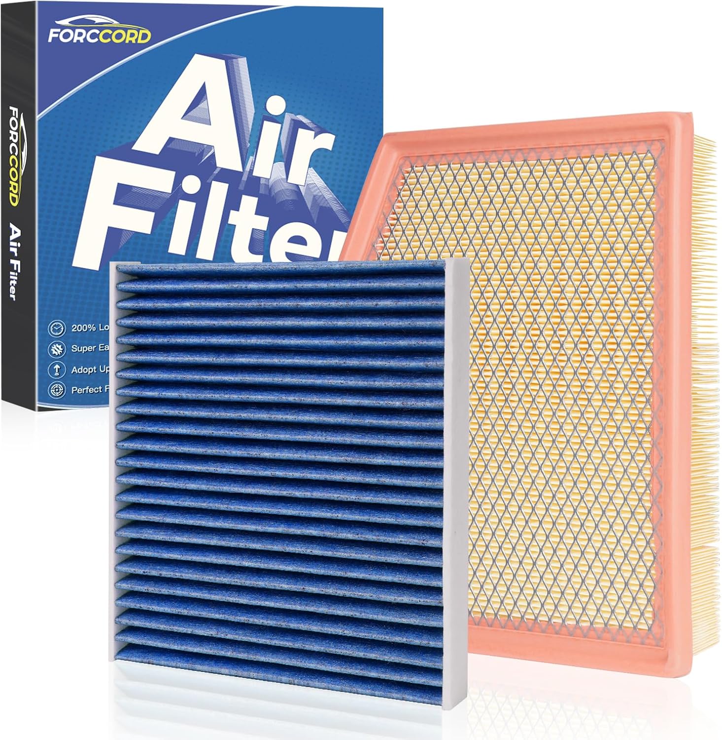 Cabin & Engine Air Filter Fit for Chrysler Grand Caravan 2021-2024 V6 3.6L Gas, Pacifica 2017-2026 V6 3.6L Flex/Gas, Voyager 2020-2026 3.6 L Gas Air Filter Replace#CA12091 68214516AA CF12283 CF12283&68214516AA