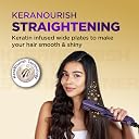 Havells Wide Hair Straightener|KeraNourish| 5 Adjustable Temperature Settings| Digital Display|For All Hair Types|Worldwide Voltage|HS4222 gallery image