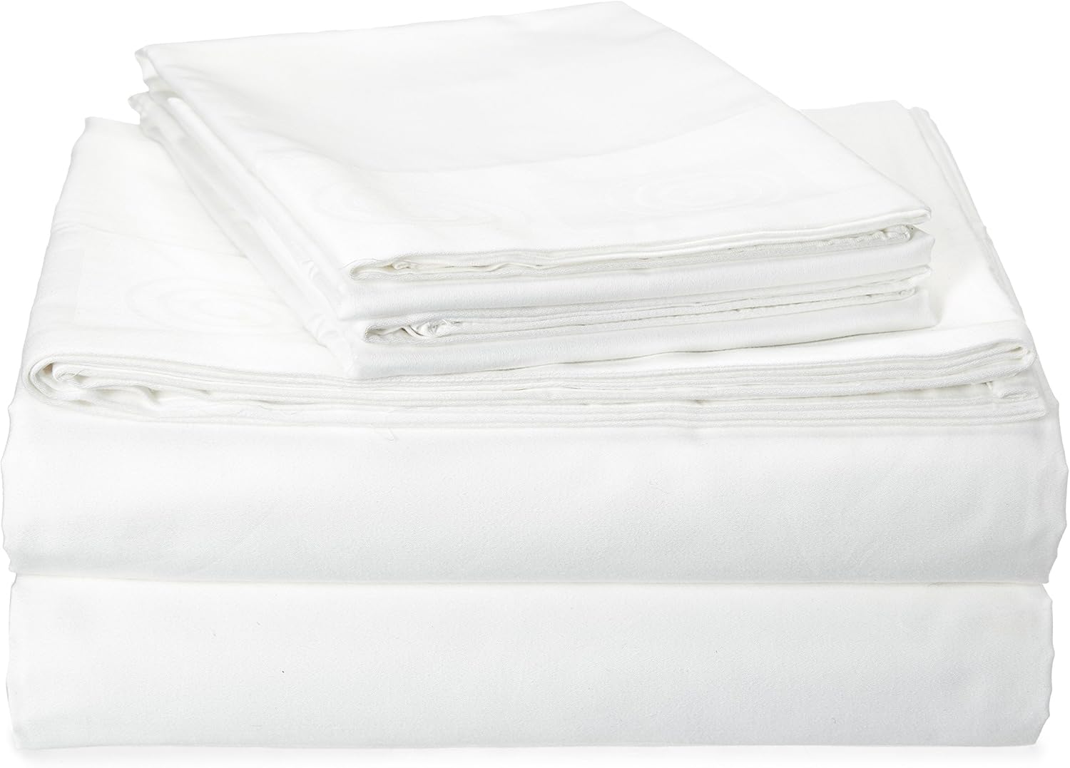 Luxor Treasures Long-Staple Combed Cotton, 400 Thread Count Jacquard Swirls Queen Sheet Set, Taupe