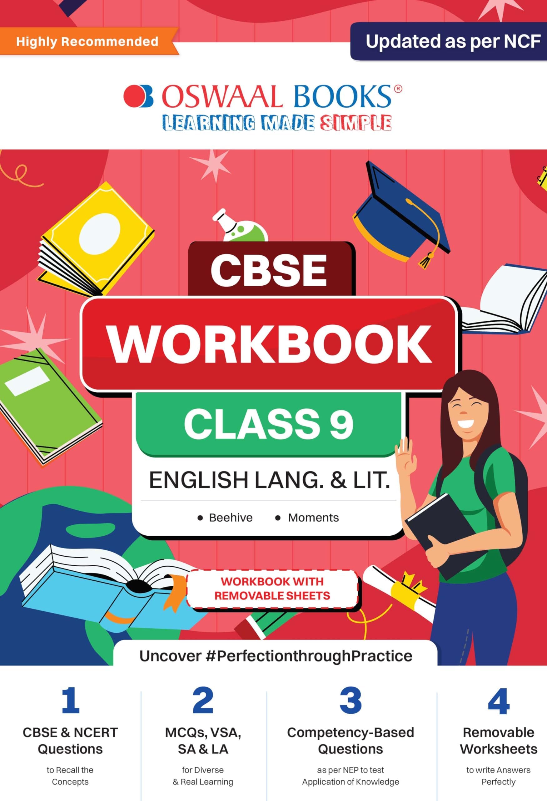Oswaal NCERT & CBSE Pullout Worksheets Class 9 English Lan. & Lite. For 2024 Exam