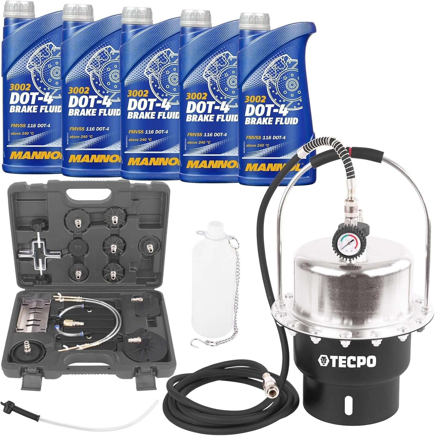 TECPO Bresenentlüftungsgerät Bresenentlüfter 5x Bresflüssigkeit, 1
