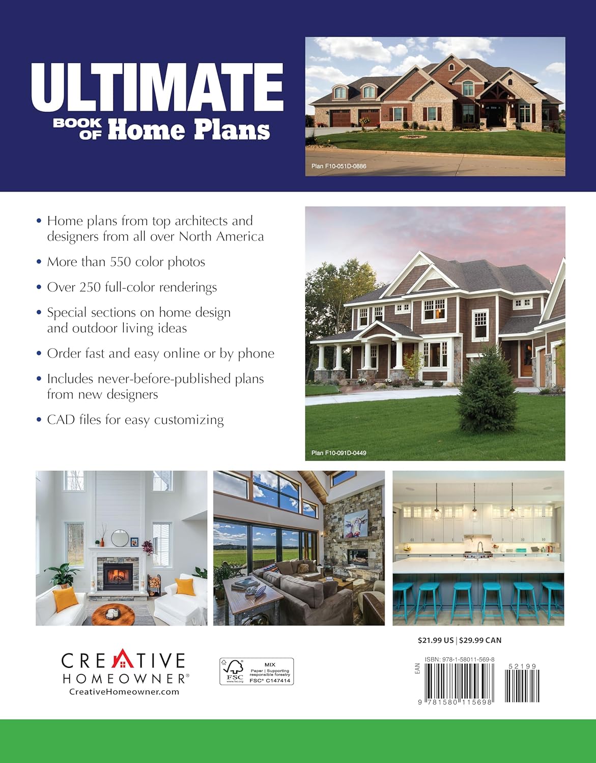 Ultimate Book of Home Plans, Completely Updated & Revised 4th Edition: Over 680 Home Plans in Full Color: North America's Premier Designer Network: Sections on Home Design & Outdoor Living Ideas - Image 2